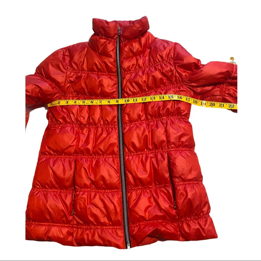 Guess Jeans Women's Red Down Puffer Jacket Sz S - Picture 7 of 7